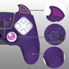 PlayVital PS5 Controller Silicone Cute Controller Cover Skin Protector with Thumb Grip Caps and Touchpad Stickers Cover, (Demon Style) (Purple)