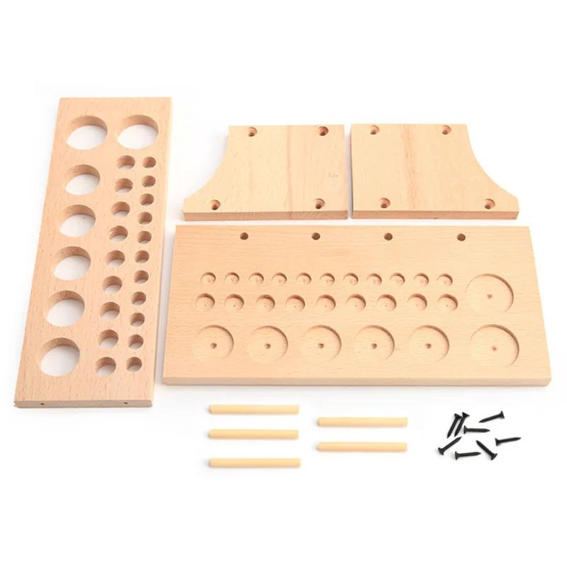 Thread Stand Rack Tool Stamp Stand Beech Rack Leather Holder DIY Storage Holder for Leather Craft Tool Set Tool Organization