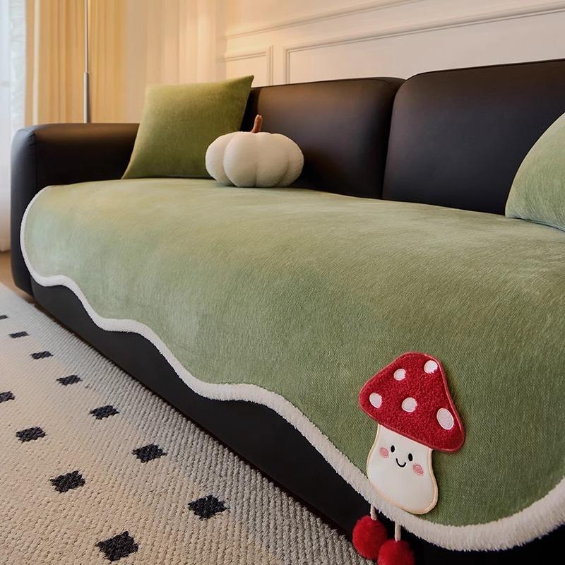 

Four-Season Universal Irregular One-Piece High-End Chenille Non-Slip Anti-Cat Scratching Sofa Special Pad 90*90cm