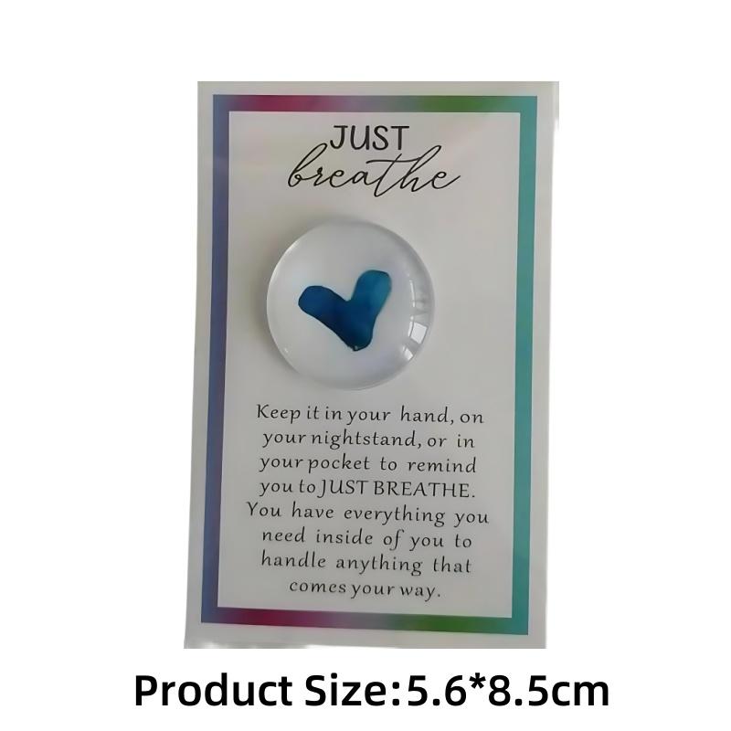 Mini Glass Penguin Hug Token with Hummingbird Card - Inspirational Gift for Friends Family Love Friendship Sympathy Keepsake