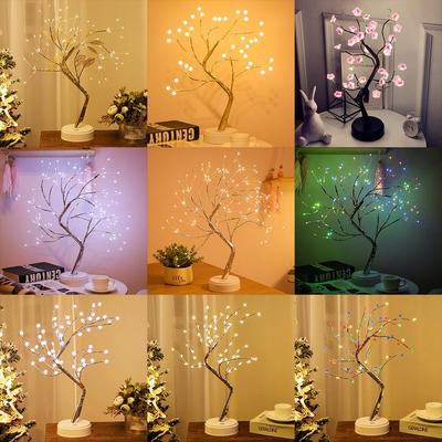 Luce Notturna Albero di Perle LED - Regalo Tattile Stellato per Camera da Letto e Decorazione Natalizia