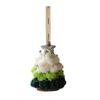 Plush Christmas Tree Ornament Mini Fluffy Christmas Tree Pendant with Star Treetop Multicolored Xmas Tree Shaped Hanging Crafts for Home Party Decor