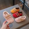 Children's Mary Jane shoes 2025 spring and autumn new girls' ballet sneakers Velcro pink casual moral training shoes tide