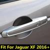 Car Door Handle Frame Molding Decoration Protection Cover Trim For Jaguar XF 2016 -  ABS Matte / Chrome Accessories Exterior