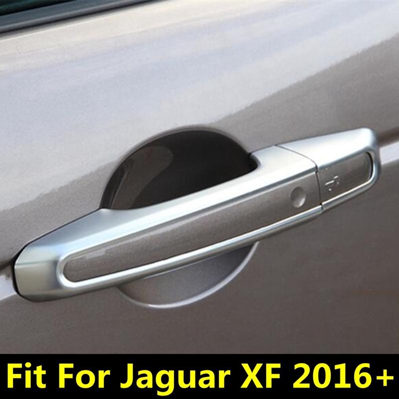 Car Door Handle Frame Molding Decoration Protection Cover Trim For Jaguar XF 2016 - ABS Matte / Chrome Accessories Exterior