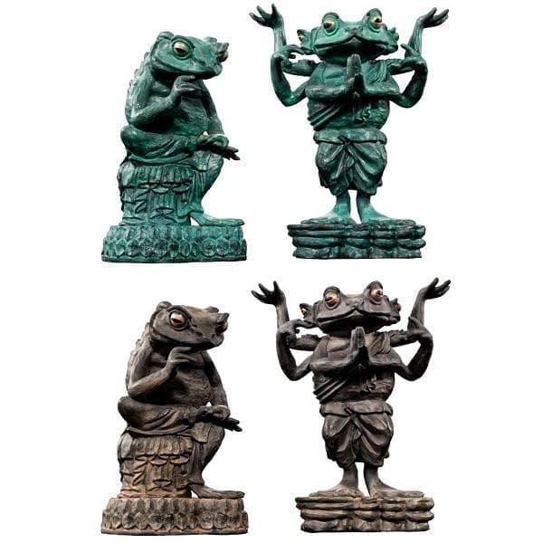 Bandai Art Gashapon Frog Maitreya Bodhisattva Ashura Statue 4 Set Japan FS