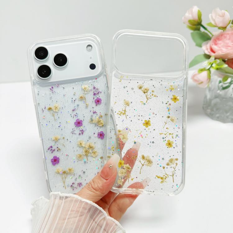 Gypsophila Floral Pattern Soft TPU Shockproof Protective Phone Case For iPhone 18 Pro