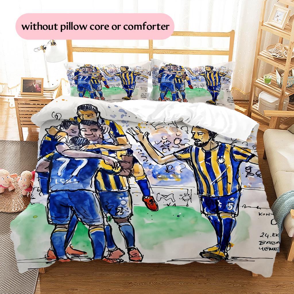Boca Pattern Bedding Home Decoration Birthday Gift (1 * duvet cover + 2 * pillowcase, without core)