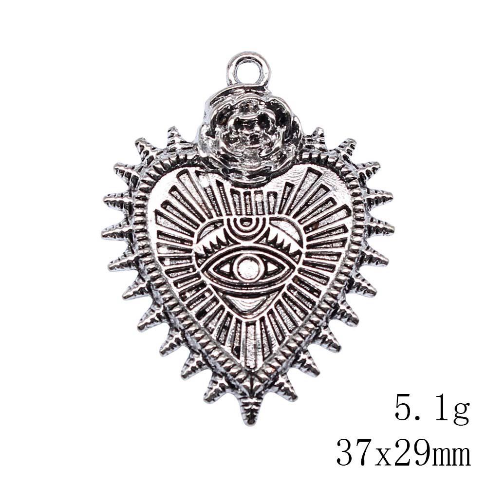 Christmas Decorations Charms Jewelry Gothic Style Peach Heart Charms Pendant Items Craft Pendants