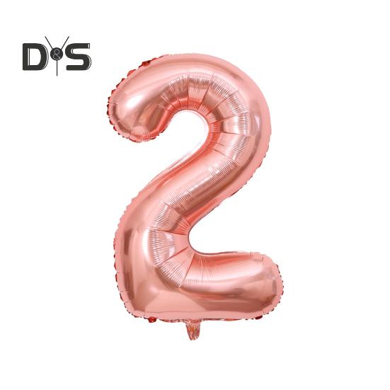 40-дюймовые воздушные шары с цифрами, легко надуваются, широко используются большие воздушные шары из фольги, большие воздушные шары с цифрами, украшение для вечеринки A