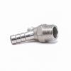 304 Stainless Steel Y-Type Male Thread Double Barb Fitting, Herringbone Three-Way Green Head Hose Connector
