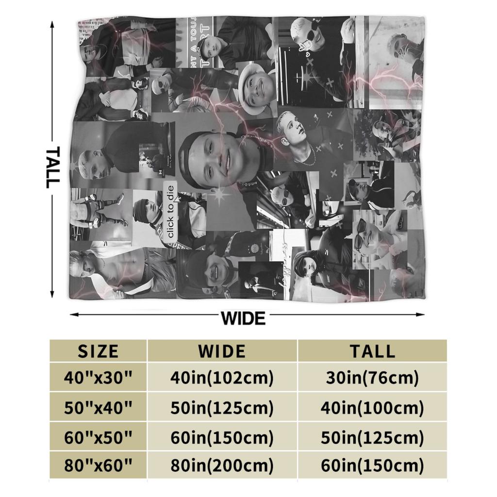 Plk Kpop Music Singer Photo Flannel Blanket Soft Bedding Throws for Couch Chair Travel Office Novelty Bedspread Sofa Bed Cover