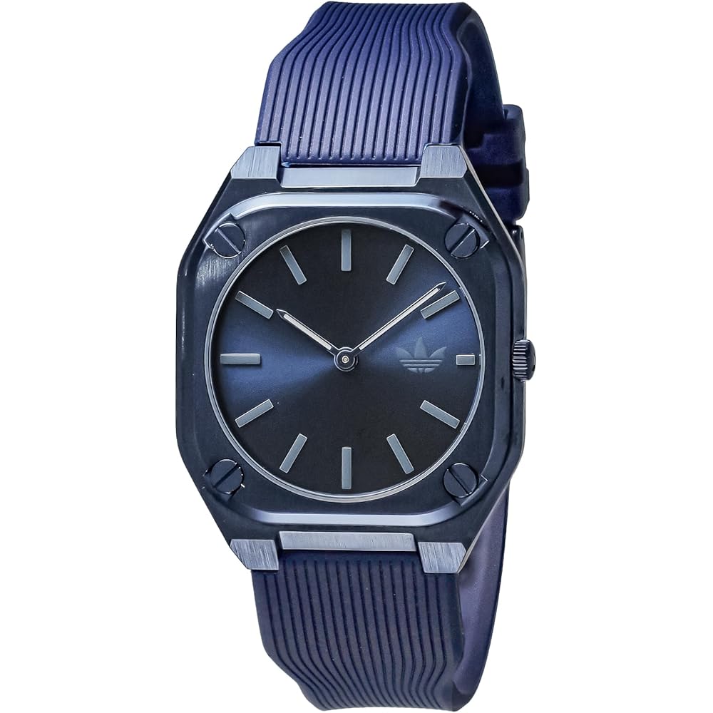 Часы adidas Originals Мужские Модные Кварцевые Часы, Водонепроницаемость 5 АТМ, Акрил, Синий Циферблат, AOFH24001 [Параллельный импорт]