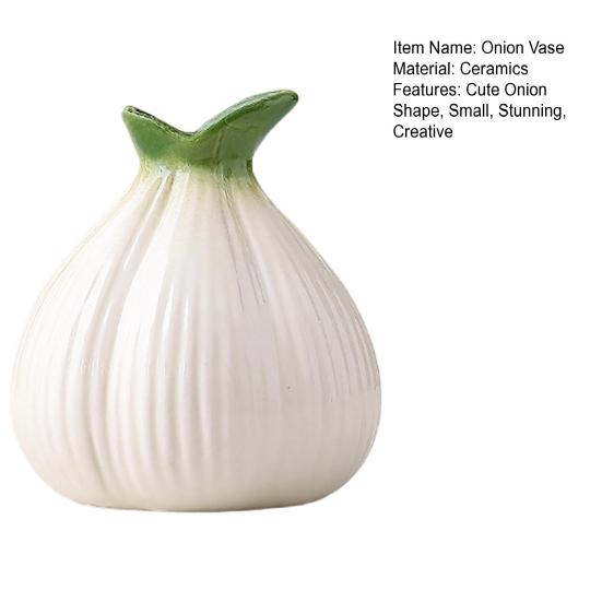 Zwiebelform Keramikvase Kleine Dekorations-Blumenvase Hydrokultur-Pflanzenhalter für Wohnzimmer Hochzeitsfeier Zuhause Küchentisch Dekoration