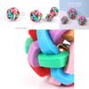 Colorful Bell Ball For Dogs Interactive Pet Toy Tpr Material Weight 116g