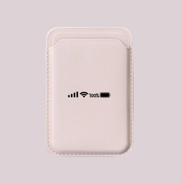 Magnetic Leather Card Holder for MagSafe Apple Phones - Convenient & Stylish