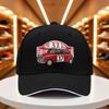 1pc 2025 Summer  Autumn Lightweight Baseball Cap  Classic Mini Car Print Breathable Mesh Back Adjustable Snapback