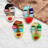 Acrylic Creative Face Brooch for Women Unisex Multicolor Party Office Badges Pin Gifts