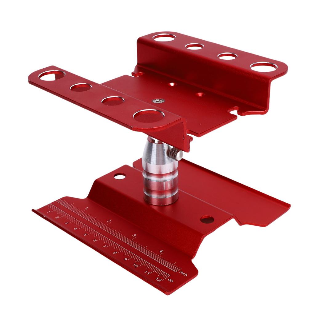 RC Car Work Stand for 1 10 1 8 360 Degree Rotatable Maintenance Workstation Repair Table Red