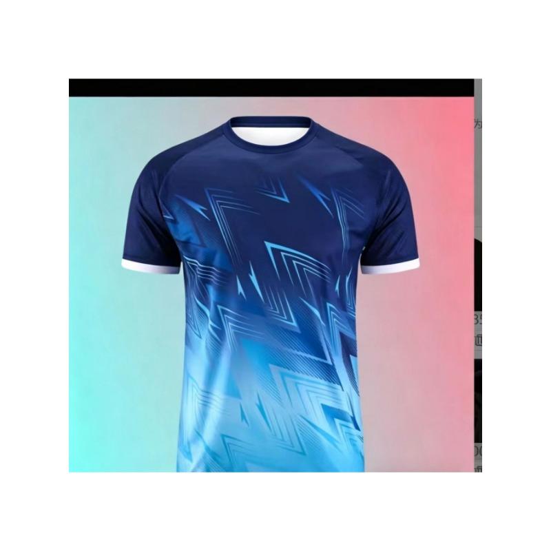 Summer table tennis and badminton training camp sports 3D printed short-sleeved quick-drying T-shirt 5XL