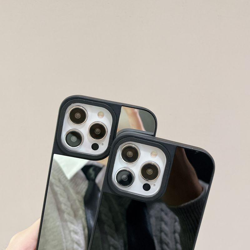 Luxury Makeup Mirror Phone Case For iPhone12 13 14 15 17Pro Max11 16Pro Max 17Pro iPhone Air 16Plus Hard Case MagSafe Compatible