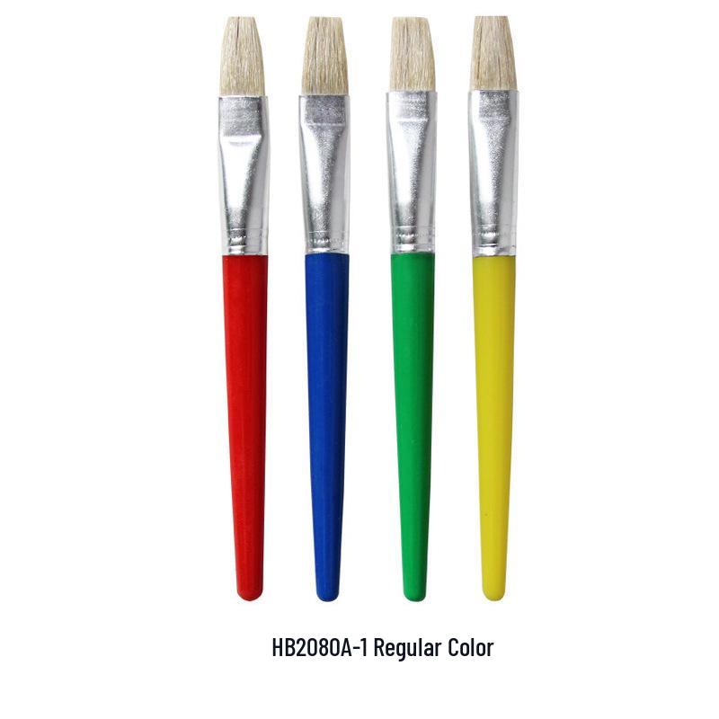 10-Piece Nylon Oil & Acrylic Paint Brush Set for Students