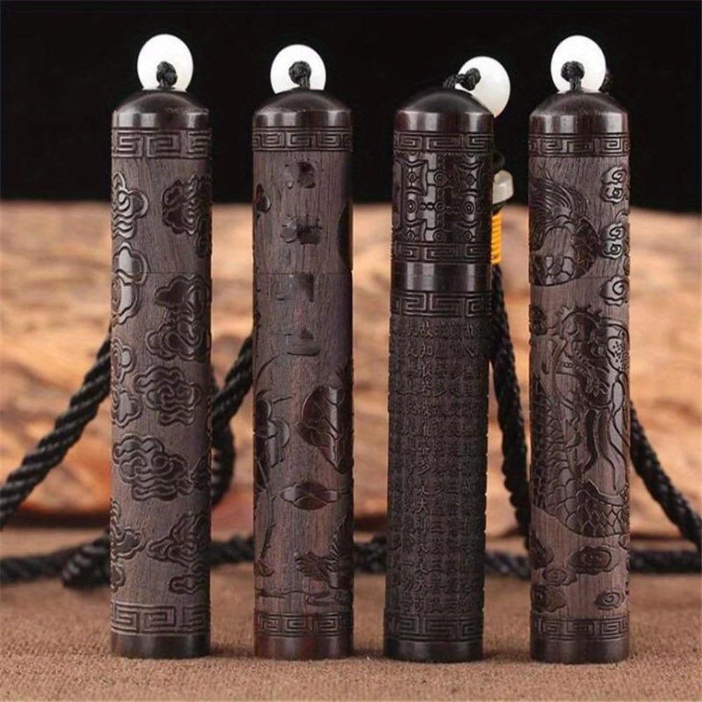1PC Creative Toothpick Holder Solid Wood Toothpick Box Kitchen Tools Portable Tooth Pick Holder
