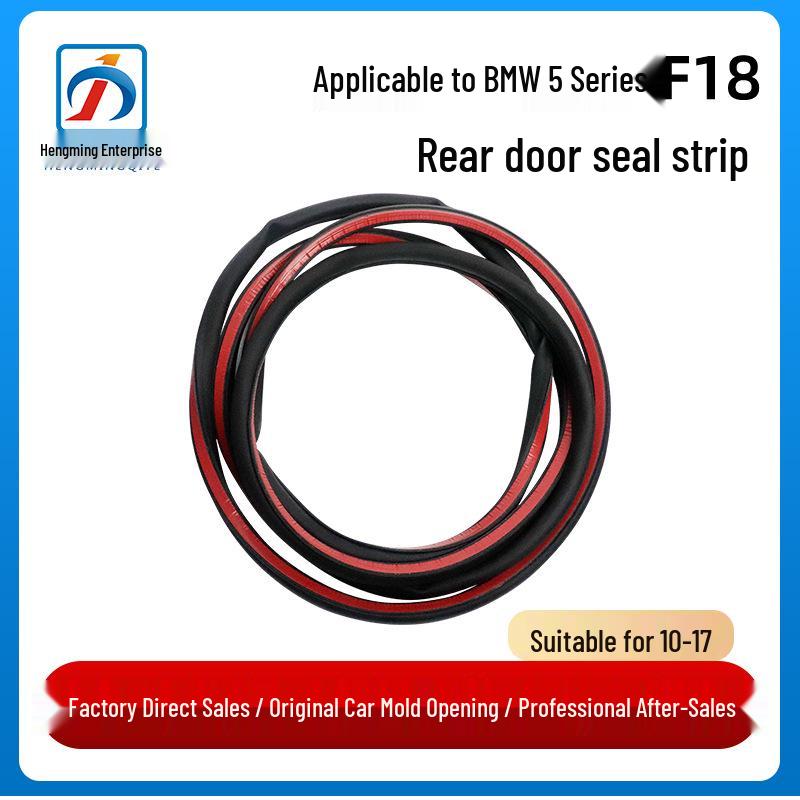 BMW 5 Series F18 Rear Door Sealing Strip (2010-2017, Waterproof, Part 51227208028)