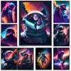 Abstract Space Astronaut Colorful Prints Poster Canvas Painting Modern Wall Art Pictures For Living Room Bedroom Home Decoration