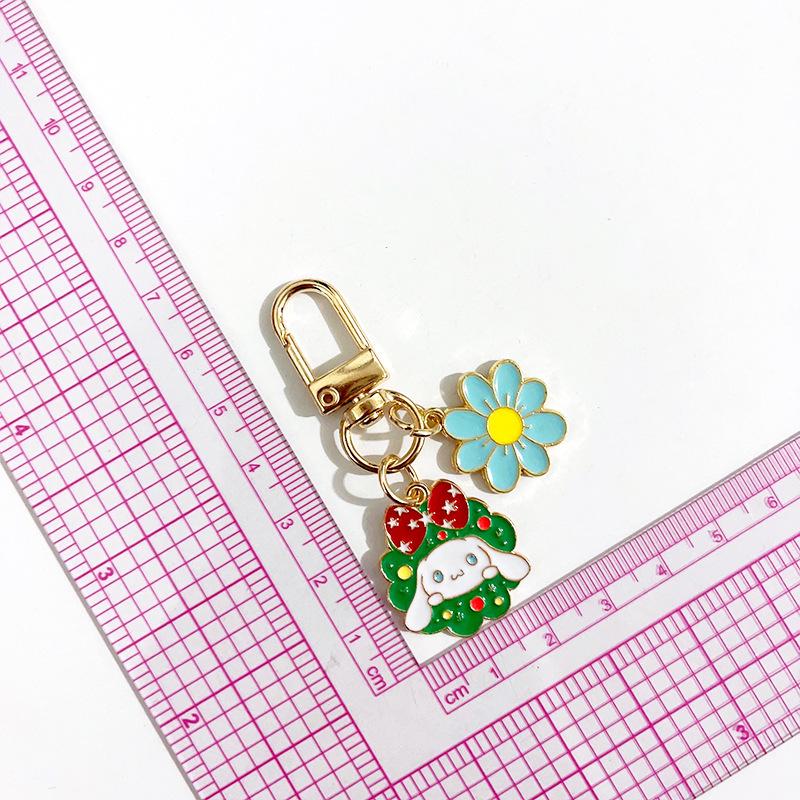 Зеленый венок из серии Sanrio Мультяшный брелок: Милый весенний кулон и брелок-молния для пенала