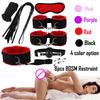 Sex Toys  Bondage Set Erotic Bed Games Adults Handcuffs Ankle Whip Spanking Slave Collars Nipple Clamps Sex Game For Couples