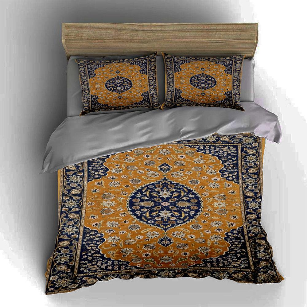 Ornate Floral Medallion Bedding Duvet Cover Sets Duvet Covers Pillowcases Gifts (1 * Duvet Cover 2 * Pillowcases, Without Duvet Insert)