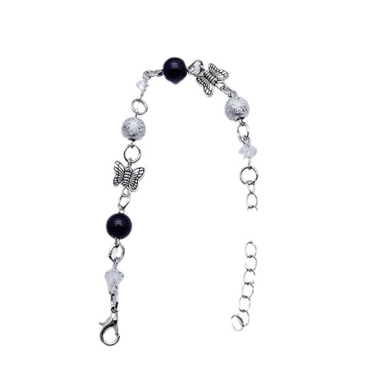 Fashionable Y2K Beads Bracelet Trendy Wristwear Delicate Chain Bracelet Splicing Bracelet Alloy Material for Party Daily