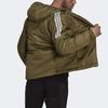 Adidas Striped Zip-Up Hooded Jacket Men Jackets Olive-Green GT9154