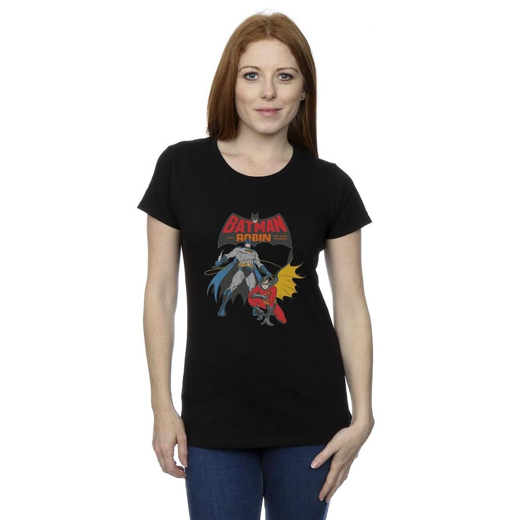 DC Comics Womens/Ladies Batman And Robin Cotton T-Shirt