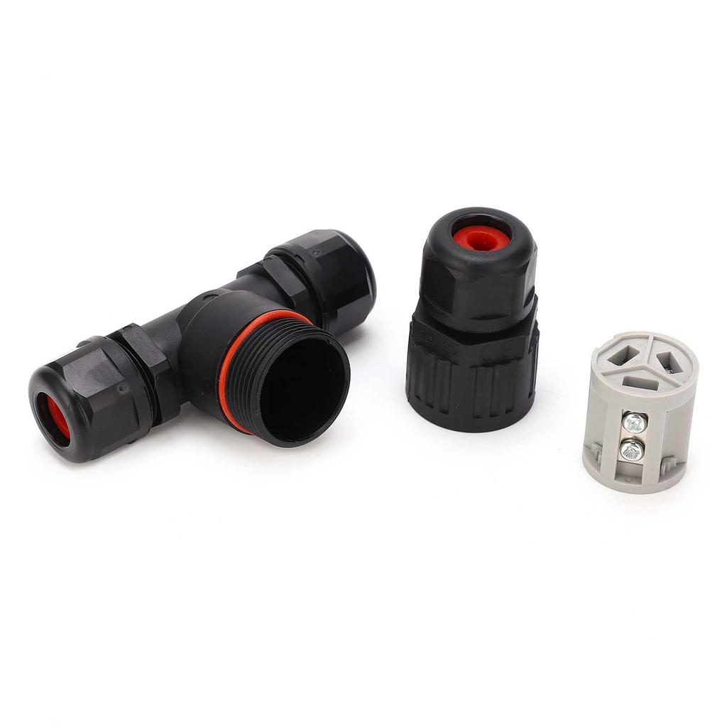 Kabelverbinder IP68 Wasserdicht PA66 Schwer entflammbar Draht-zu-Draht Lampenzubehör CDF‑200/3T