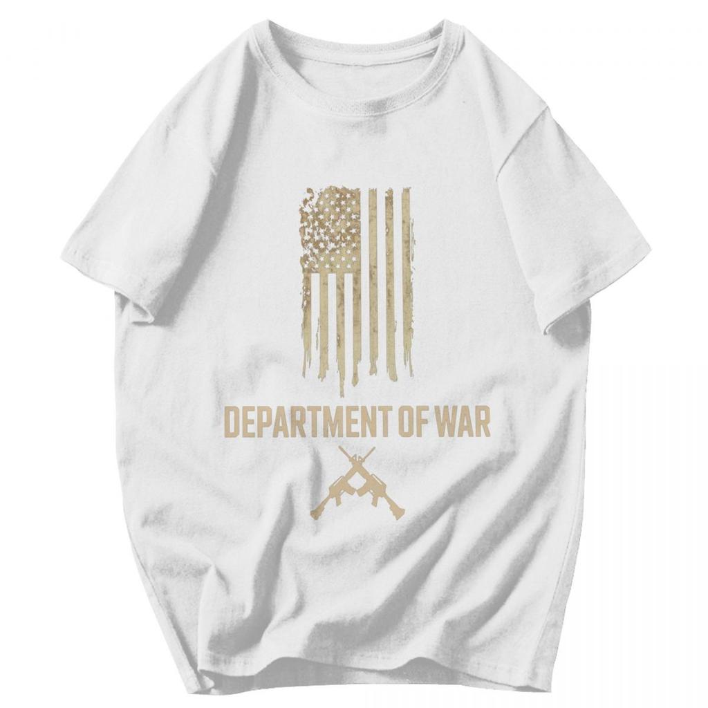 Men T Shirt Department Of War Retro Cotton Y2K Graphic Tees Unisex Clothing T Shirts