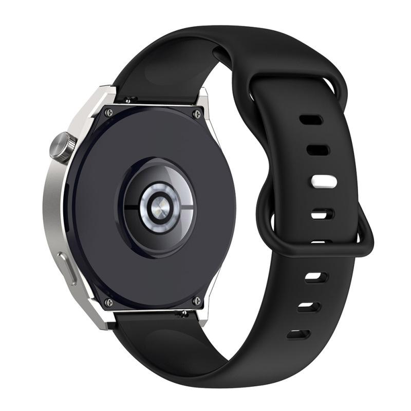 hot! 20mm Silicone Watch Band Butterfly Buckle Bracelet Wrist Strap Compatible For Huawei Watch Gt3 Pro