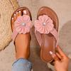 2025 Ladies Shoes Thong Sandals Women's Slippers Floral Beach Slippers Women Summer New Plus Size Flat Slippers