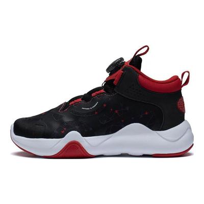 LiNing Ziua Jocului Antiderapant Rezistent la Uzură Respirabil Pantofi Sport Casual Copii Adidași Negru Roșu YKCT034-3