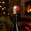Christmas Wine Stopper Theme Stopper Santa Snowman Garland Pattern Zinc Alloy Festive Bottle Preserver for