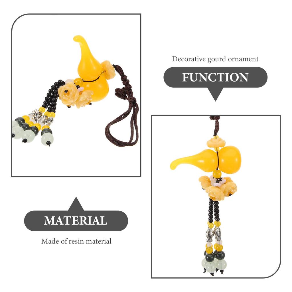 UPKOCH Car Decoration, Car Pendant, Hanging Decoration, Gourd, Lotus, Gourd, Pendant, Good Fortune, Good