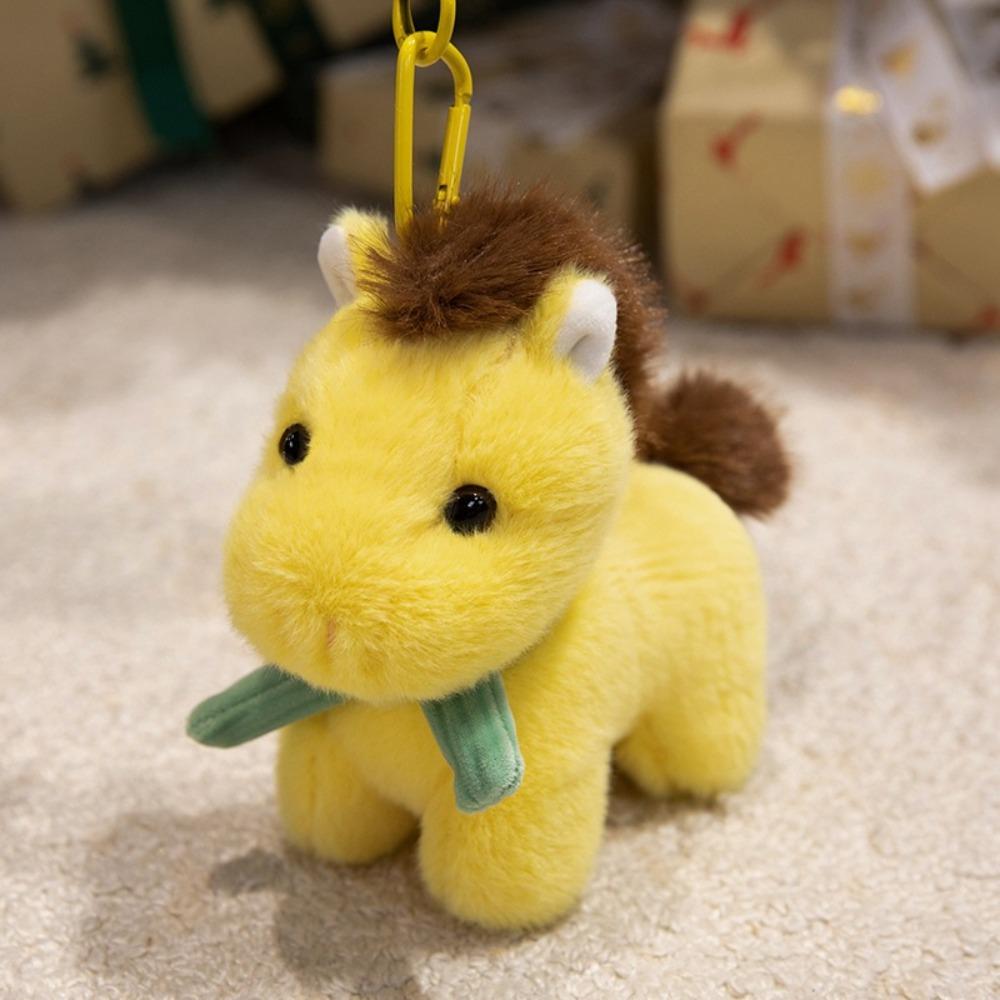 Stuffed Horse Stuffed Toy Keychain Keyring Simulation Horse Toy Keychain  Birthday Gift