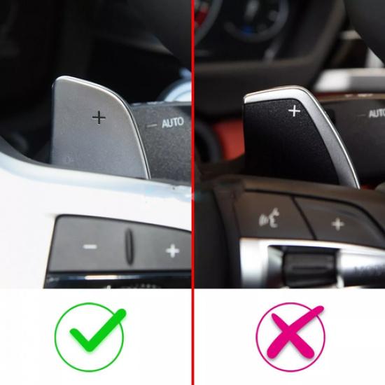 For BMW Carbon Fiber Steering Wheel Paddle Shifter Shift Extension Accessories