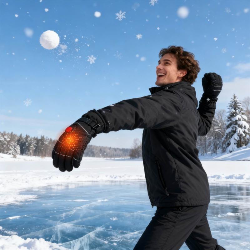 Winter Heated Gloves Waterproof Cold Weather Outdoor Sports USB Powered