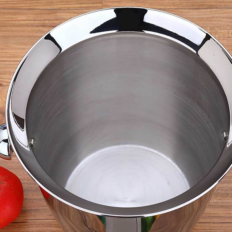 Stainless Steel Ice Bucket Two Handles Wine Champagne Bucket Gold Spit Bucket Wine Barrel KTV Club Bar Tools | Ice Bucket and Clamps
