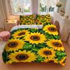 3pcs Bedding Set Sunflower Field Includes 1 Comforter + 2 Pillowcases, Without Pillow Inserts, Soft Comfortable,Bedding Set,a0909017