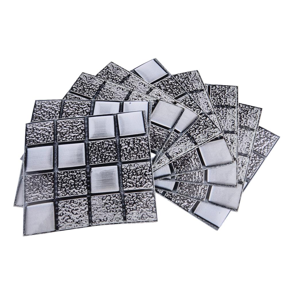Easily To Use Tiles Stickers 10*10cm 10pcs 3D Design