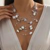 High-end Geometric Multi-layer Beaded Clavicle Necklace - Cool & Personalized Style