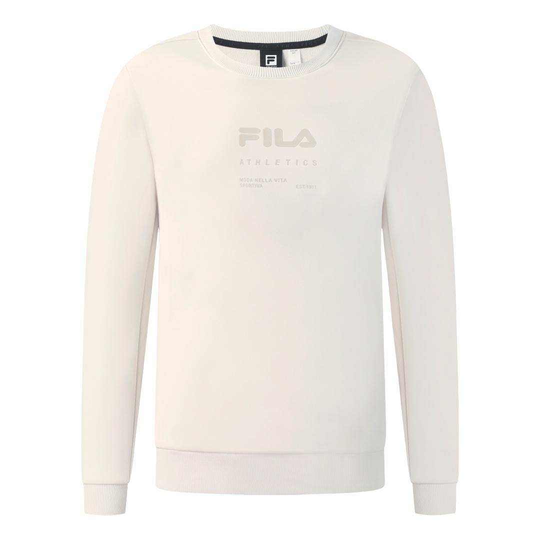 

FILA Fleece Pullover Round Neck Sweatshirt Men tops White A11M541212FLK XXL